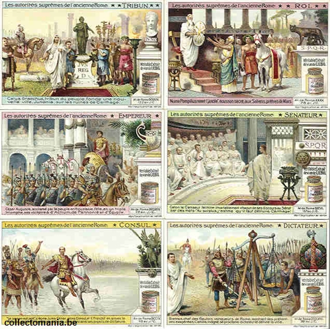 Chromo Trade Card 1021 Autorités suprêmes de l'ancienne Rome