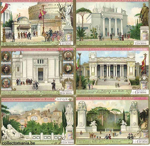 Chromo Trade Card 1043 Esposizione diverse in Roma