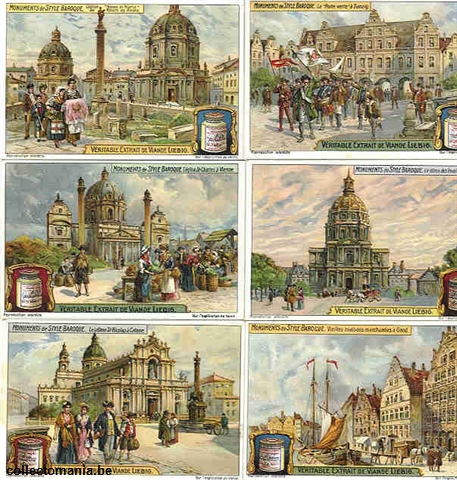 Chromo Trade Card 1074 Monuments de style baroque