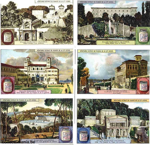 Chromo Trade Card 1153 Villas romaines célèbres