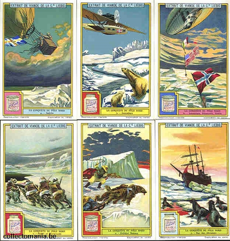 Chromo Trade Card 1204 Conquête du pôle nord (la)