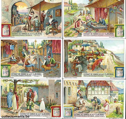 Chromo Trade Card 1217 Professions originales en plein air