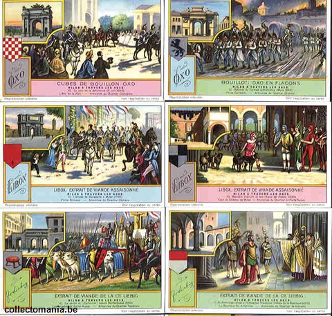 Chromo Trade Card 1242 Milan à travers les âges