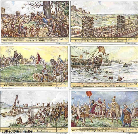 Chromo Trade Card 1496 Guerre des gaules (la)