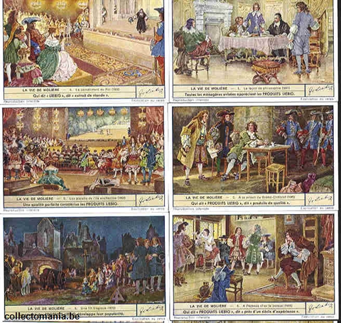 Chromo Trade Card 1499 Vie de Molière (la)