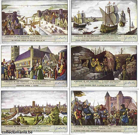 Chromo Trade Card 1523 Histoire de nos provinces Fl. Occident.