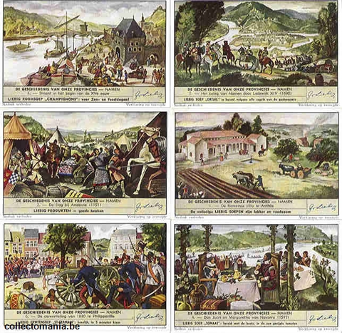 Chromo Trade Card 1550 Histoire de nos provinces Namur (l')
