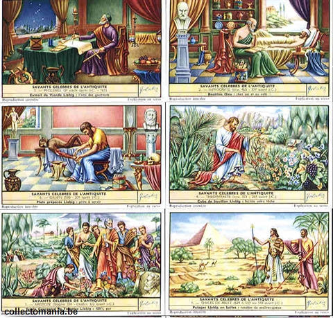 Chromo Trade Card 1696 Savants célèbres de l'antiquité