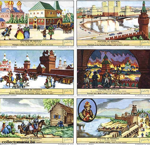 Chromo Trade Card 1723 Histoire de Moskou