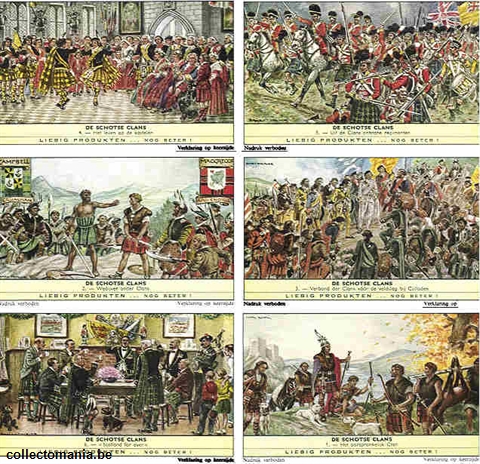 Chromo Trade Card 1755 Clans écossais (les)
