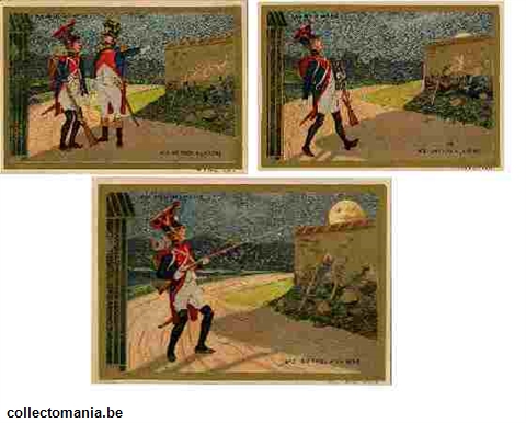 Chromo Trade Card ABM_APP_36 TWO SOLDIERS AND ASHOT TO THE MOON