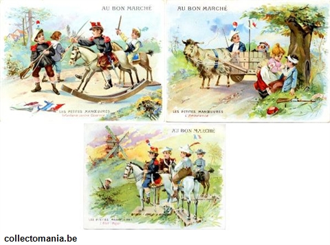 Chromo Trade Card ABM_CH_16 CHILDREN MILITARY GAMES WITH WOODEN WEAPENS