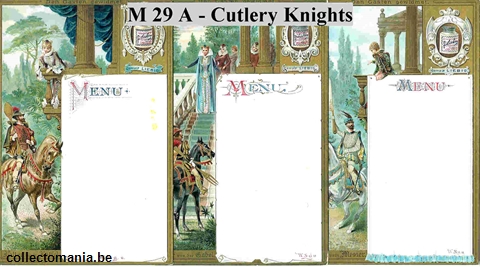 Chromo Trade Card M29 Cutlery Knights-Cherubs at Play