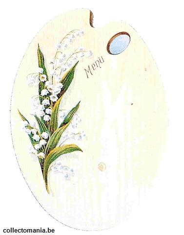 Chromo Trade Card M40 Flowers on Palette II