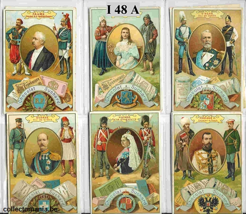 Chromo Trade Card SucI048 Rulers of Europe (21 cards)