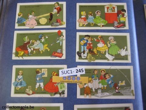 Chromo Trade Card SucI245 Children at play 1(12)