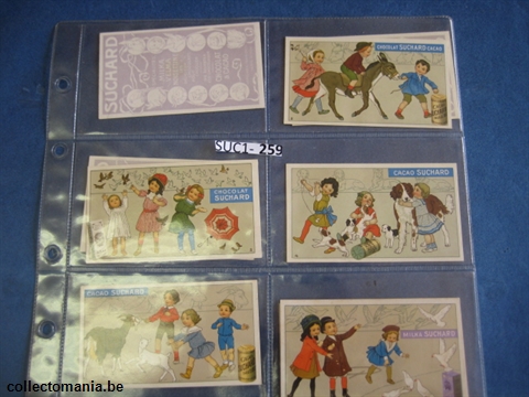 Chromo Trade Card SucI259 Children with animals (12)