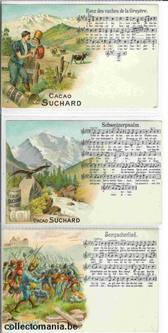 Chromo Trade Card SucIII20 Swiss Folksongs (12)