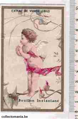 Chromo Trade Card cib_1_7_7 WINGED CUPIDO   ANGEL ONLY 4 CARDS