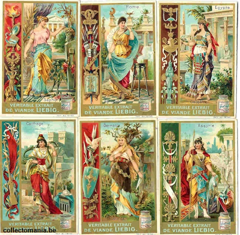 Chromo Trade Card 0514 (Femmes célèbres de la antiquité)