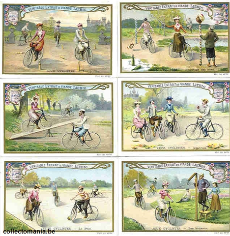 Chromo Trade Card 0658 Jeux cyclistes