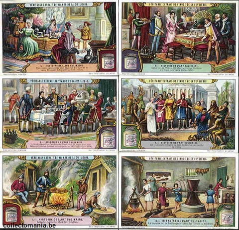 Chromo Trade Card 1155 Histoire de l'art culinaire