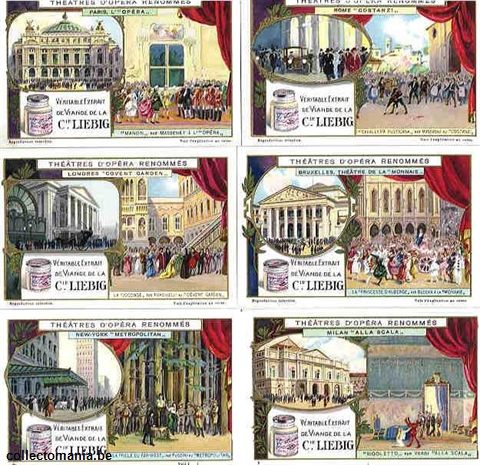 Chromo Trade Card 1163 Théâtres d'opéra renommés