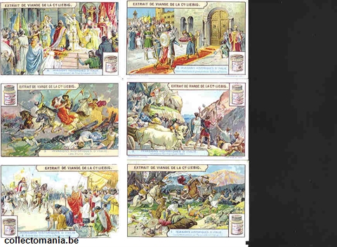 Chromo Trade Card 1208 Invasion historiques d'Italie