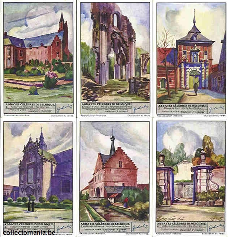 Chromo Trade Card 1325 Abbayes célèbres de Belgique