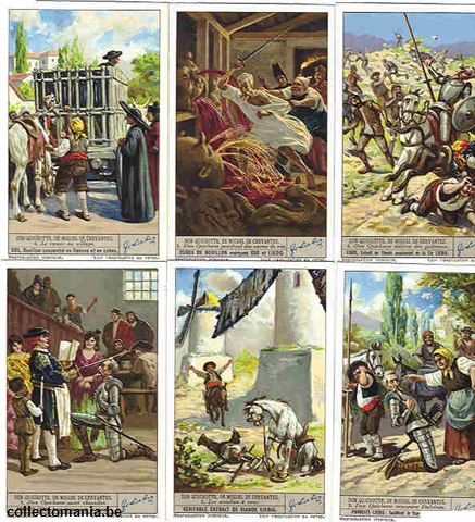 Chromo Trade Card 1334 Don Quichotte, de Miguel De Cervantes