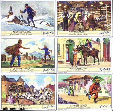 Chromo Trade Card 1419 Histoire de la poste