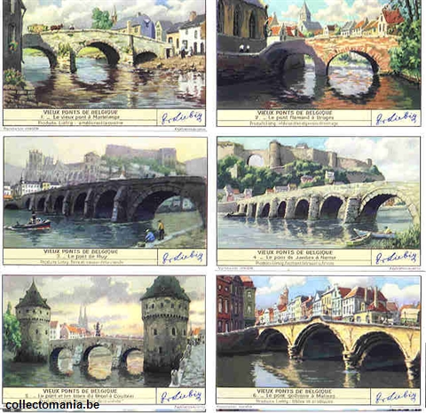 Chromo Trade Card 1435 Vieux ponts de Belgique