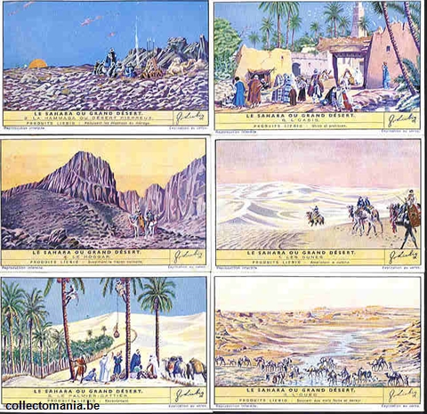 Chromo Trade Card 1453 Sahara ou grand désert (le)