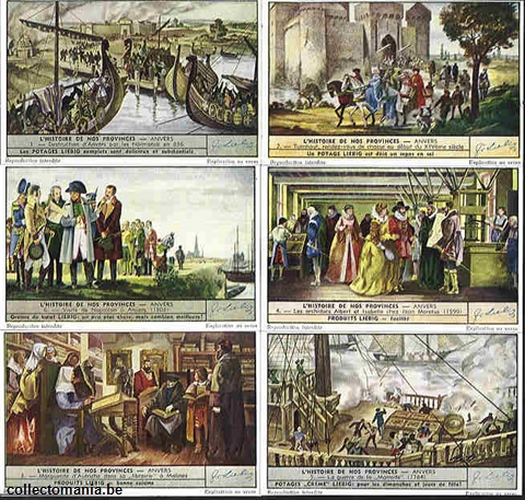 Chromo Trade Card 1522 Histoire de nos provinces Anvers (l')