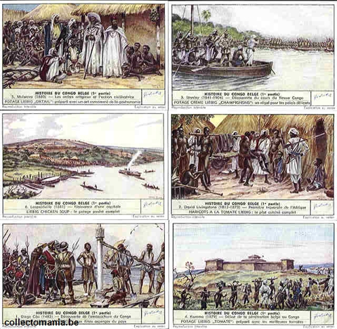 Chromo Trade Card 1545 Histoire du Congo Belge I