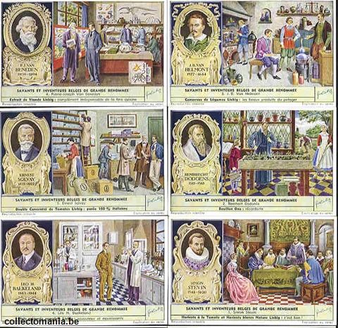Chromo Trade Card 1602 Savants et inventeurs Belges de grande