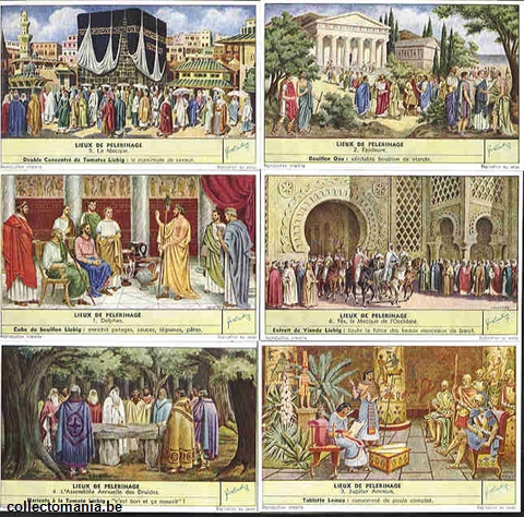 Chromo Trade Card 1647 Lieux de pèlerinage