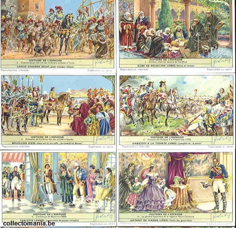 Chromo Trade Card 1658 Histoire de l'Espagne