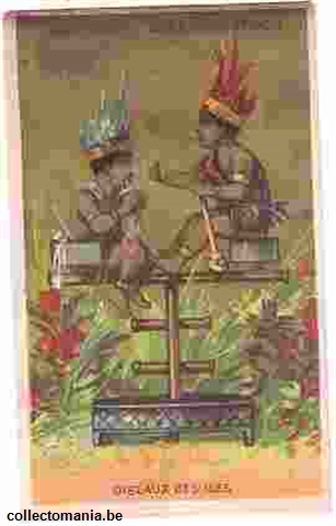 Chromo Trade Card GUE_CRR_14 2 PERSONS ON STICK