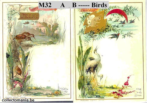Chromo Trade Card M32 Birds