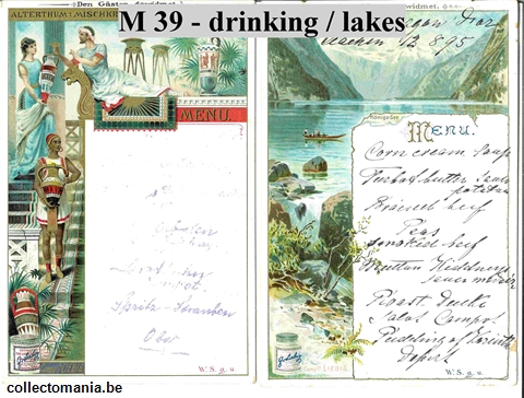 Chromo Trade Card M39 Drinking Vessels -Landscapes