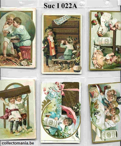 Chromo Trade Card SucI022 general scenes, gold borders on one border only(Weiser XIII)(12 cards)
