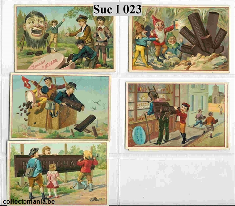 Chromo Trade Card SucI023 general scenes,red framelines (Weiser XIV)(12 cards)