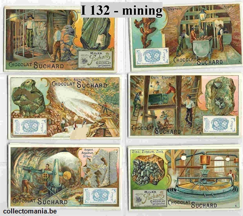 Chromo Trade Card SucI132 mining (12 cards)