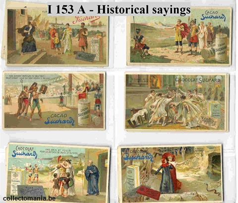 Chromo Trade Card SucI153 historical sayings illustrated(12)