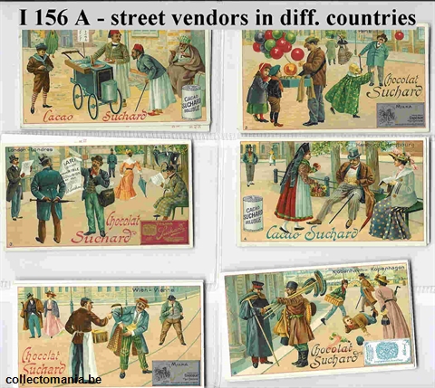 Chromo Trade Card SucI156 Street vendors in different lands (12)