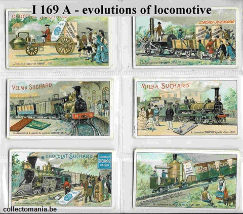 Chromo Trade Card SucI169 Evolution of the locomotive (12)