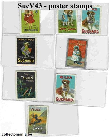 Chromo Trade Card SucV43 poster stamps (21 known)