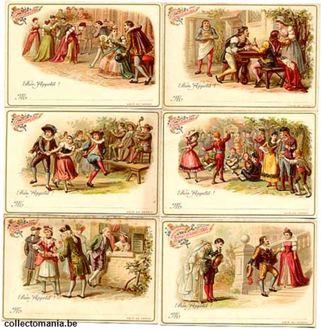Chromo Trade Card T1 Dances and Other Scenes 1891